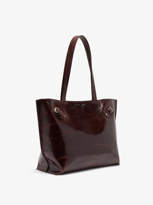 Proenza Schouler Proenza Schouler Days Tote In Pull Up Calf - Dark Brown