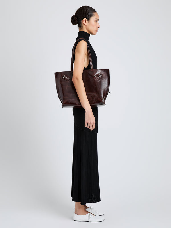 proenza schouler Proenza Schouler Days Tote in Pull Up Calf - Dark Brown