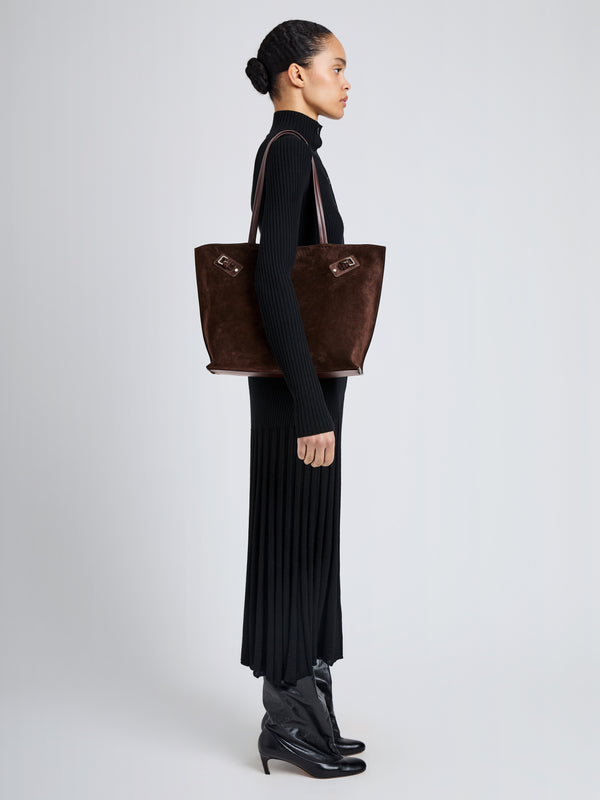 proenza schouler Proenza Schouler Days Tote in Soft Suede - Chocolate