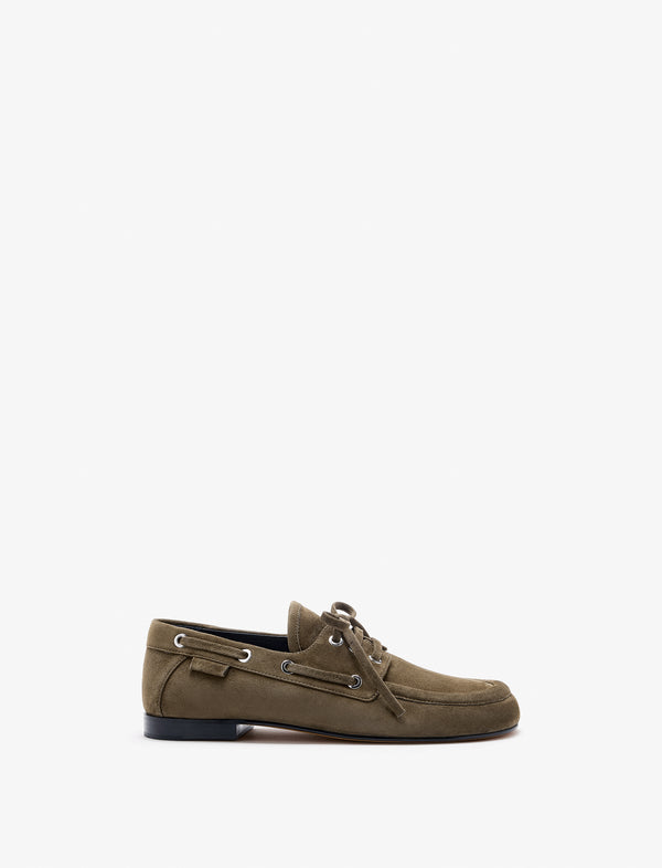 Proenza Schouler Proenza Schouler Deck Shoes In Kidsuede - Moss