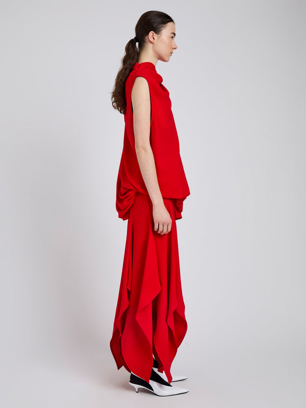 Proenza Schouler Proenza Schouler Denise Dress In Light Matte Double Crepe - Red