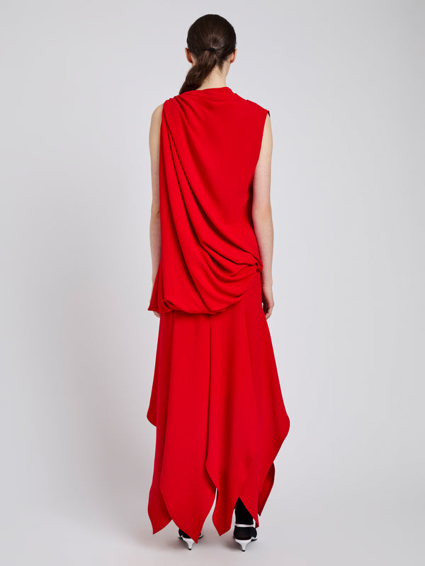Proenza Schouler Proenza Schouler Denise Dress In Light Matte Double Crepe - Red
