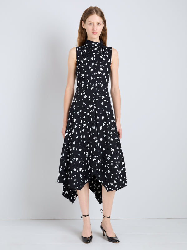 proenza schouler Proenza Schouler Devora Dress in Printed Viscose - Black Multi