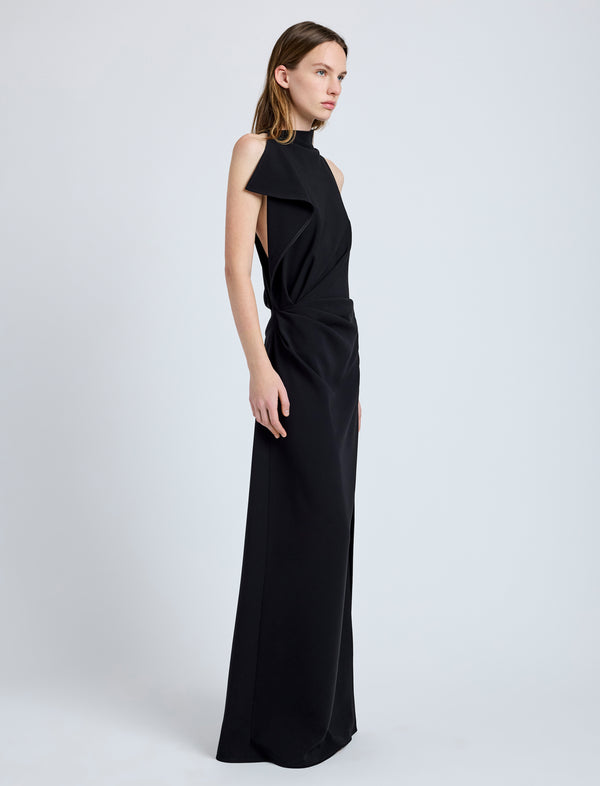 Proenza Schouler Proenza Schouler Devyn Dress In Matte Double Crepe - Black