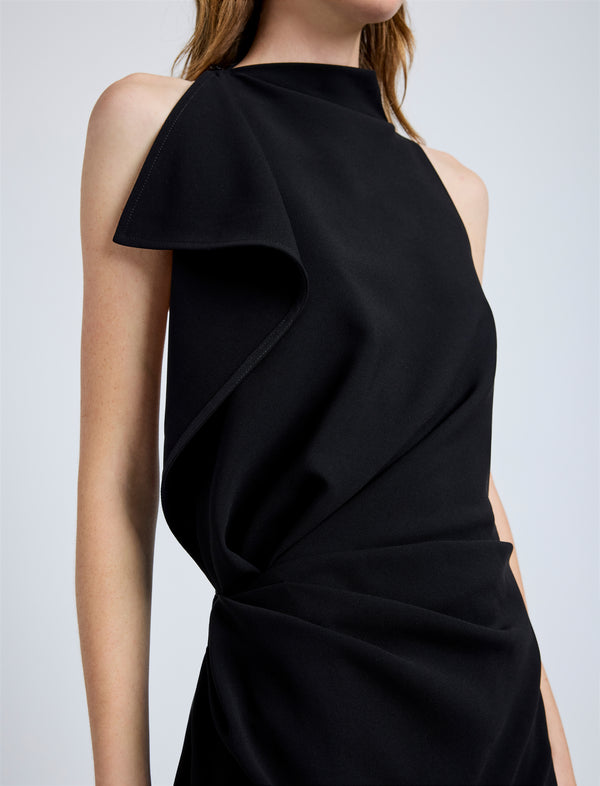Proenza Schouler Proenza Schouler Devyn Dress In Matte Double Crepe - Black