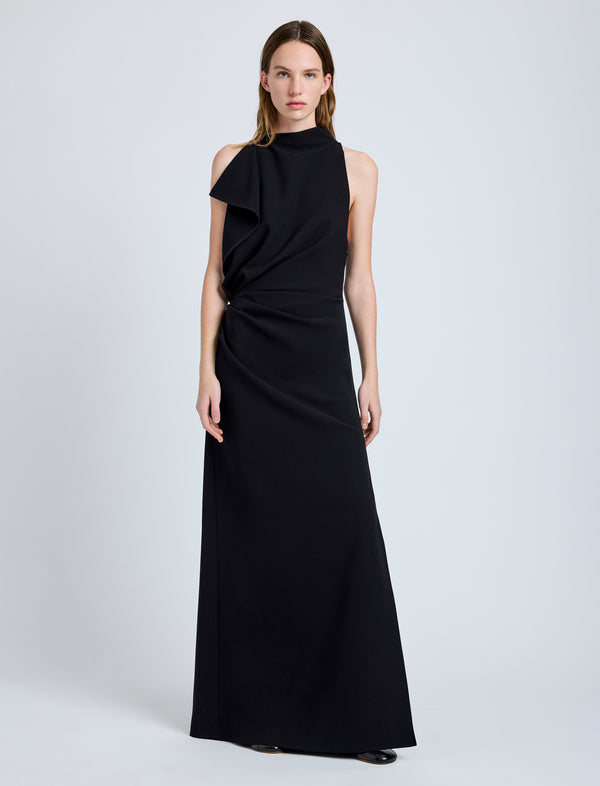 proenza schouler Proenza Schouler Devyn Dress in Matte Double Crepe - Black