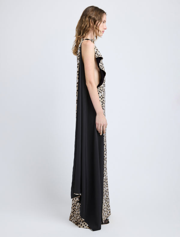 Proenza Schouler Proenza Schouler Devyn Dress In Printed Silk Viscose - Sand Multi