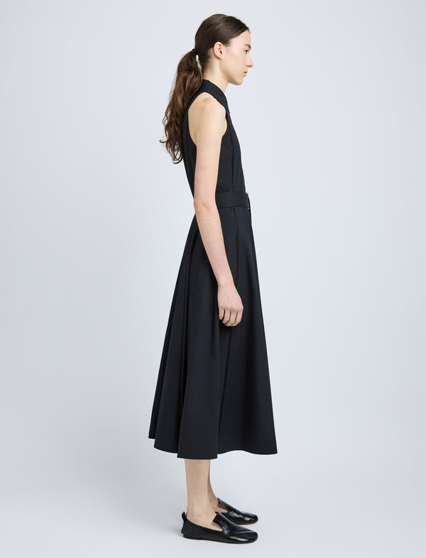 Proenza Schouler Proenza Schouler Dorothy Dress In Eco Cotton Poplin - Black