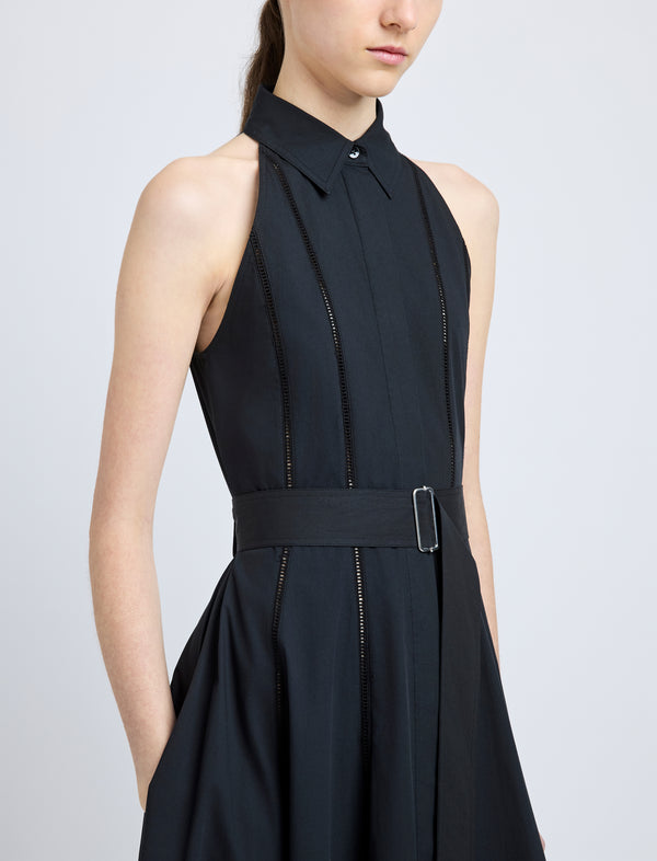 Proenza Schouler Proenza Schouler Dorothy Dress In Eco Cotton Poplin - Black