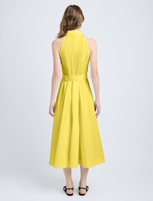 Proenza Schouler Proenza Schouler Dorothy Dress In Eco Cotton Poplin - Yellow