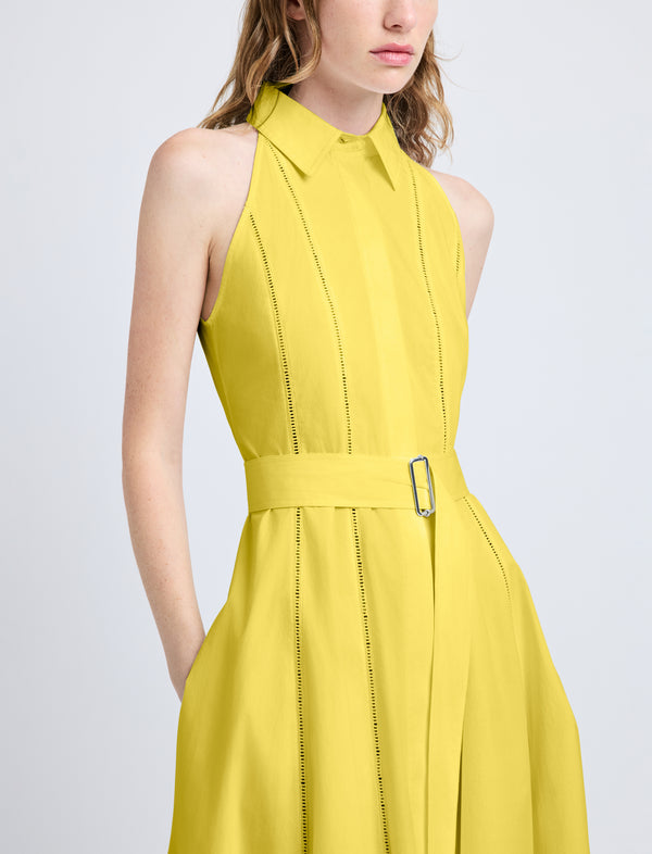 Proenza Schouler Proenza Schouler Dorothy Dress In Eco Cotton Poplin - Yellow