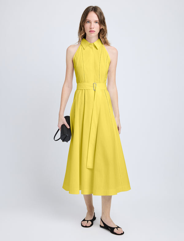 proenza schouler Proenza Schouler Dorothy Dress in Eco Cotton Poplin - Yellow