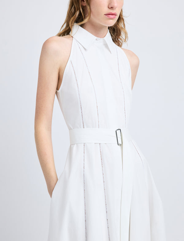 Proenza Schouler Proenza Schouler Dorothy Dress In Eco Cotton Poplin - White