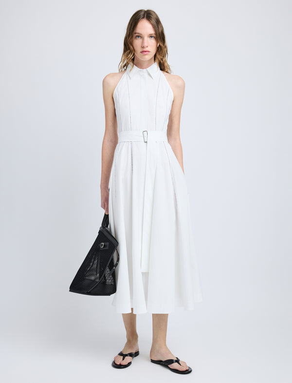 proenza schouler Proenza Schouler Dorothy Dress in Eco Cotton Poplin - White
