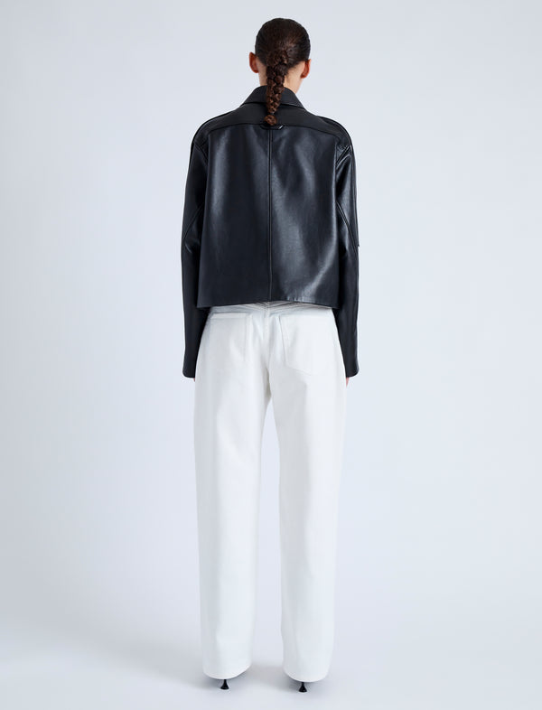 Proenza Schouler Proenza Schouler Dylan Jacket In Glossy Leather - Black