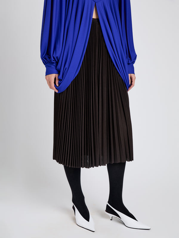 Proenza Schouler Proenza Schouler Eda Skirt In Jersey - Espresso