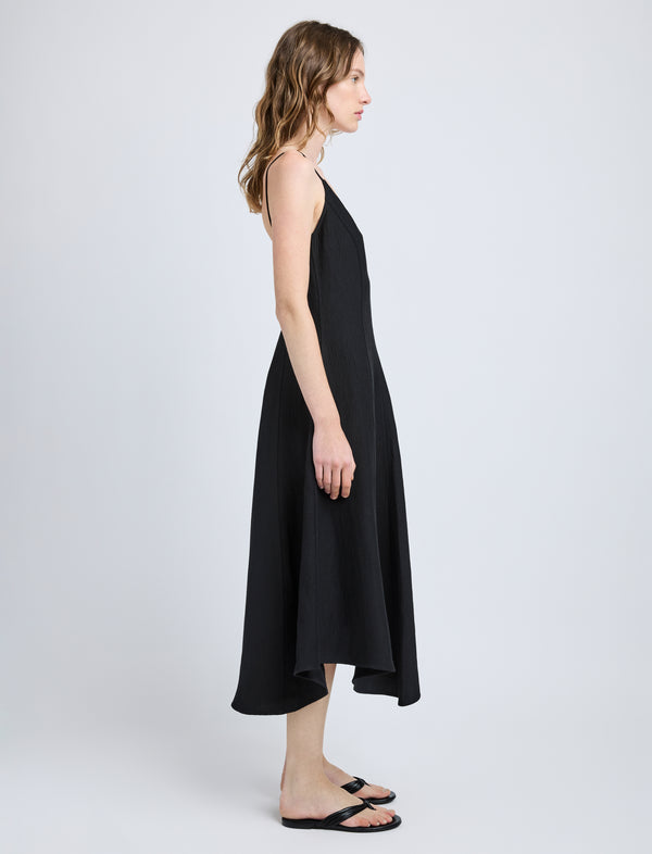 Proenza Schouler Proenza Schouler Elaine Dress In Cotton Viscose Linen - Black
