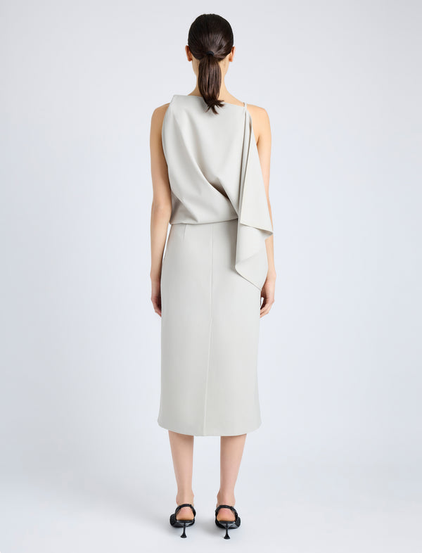 Proenza Schouler Proenza Schouler Elena Dress In Wool Gabardine Suiting - Taupe