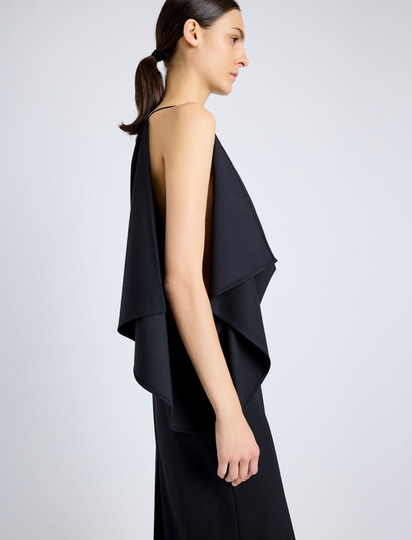 Proenza Schouler Proenza Schouler Elena Dress In Wool Gabardine Suiting - Black