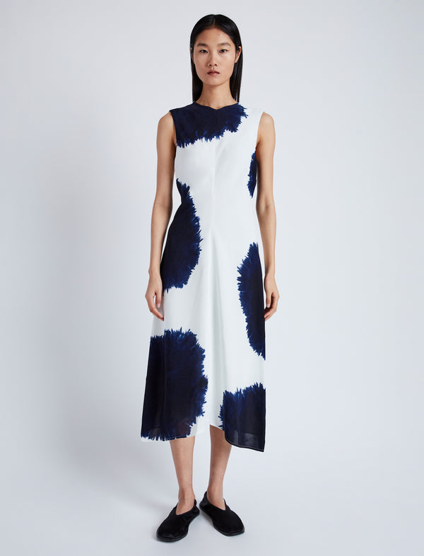 proenza schouler Proenza Schouler Ella Dress in Printed Viscose Crepe - White Multi