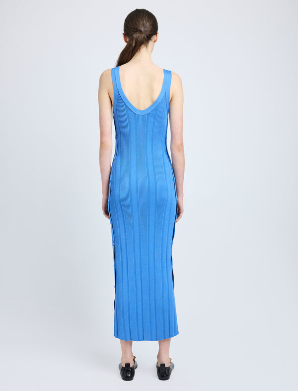 Proenza Schouler Proenza Schouler Ellis Dress In Column Rib - Blue