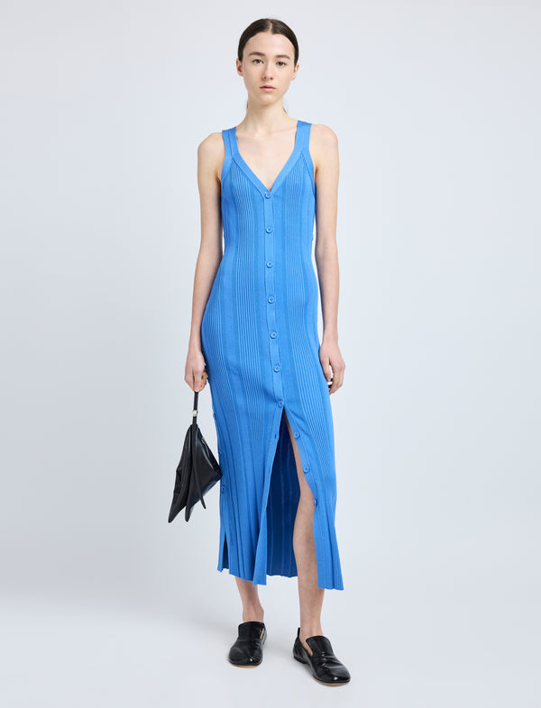 proenza schouler Proenza Schouler Ellis Dress in Column Rib - Blue