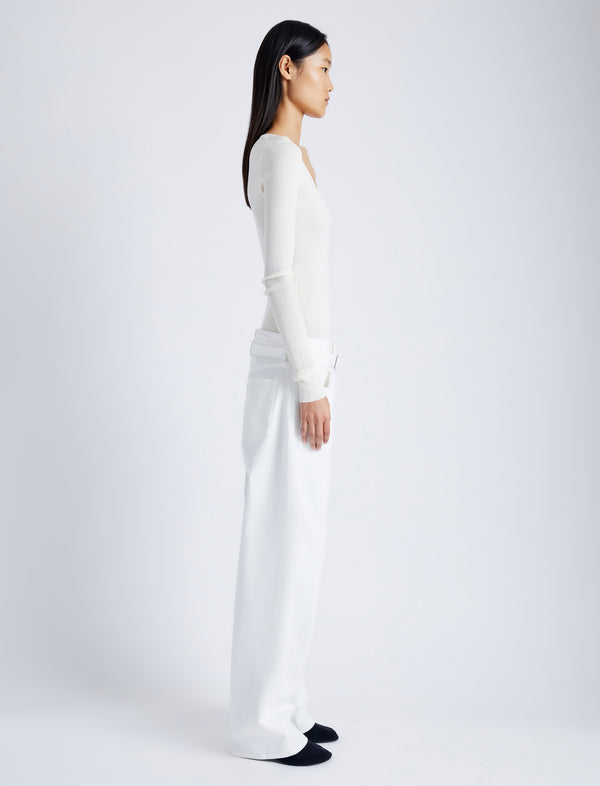 Proenza Schouler Proenza Schouler Ellsworth Jean - White