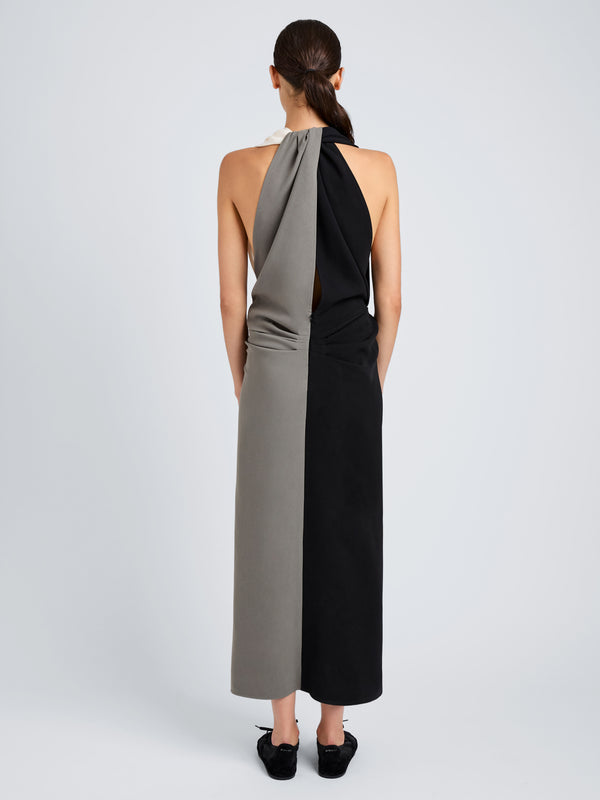 Proenza Schouler Proenza Schouler Elsa Dress In Matte Double Crepe - Black Multi