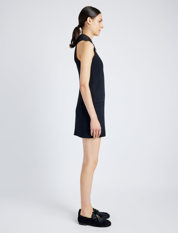 Proenza Schouler Proenza Schouler Emi Dress In Bi-Stretch Suiting - Black