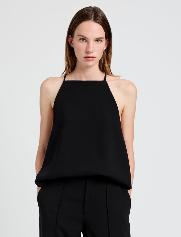 proenza schouler Proenza Schouler Ensley Top in Matte Double Crepe - Black