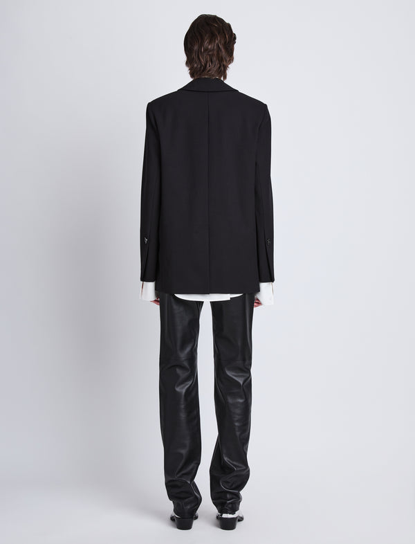Proenza Schouler Proenza Schouler Eva Jacket In Tropical Wool - Black