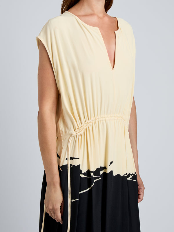 Proenza Schouler Proenza Schouler Ezra Dress In Printed Viscose - Black Multi