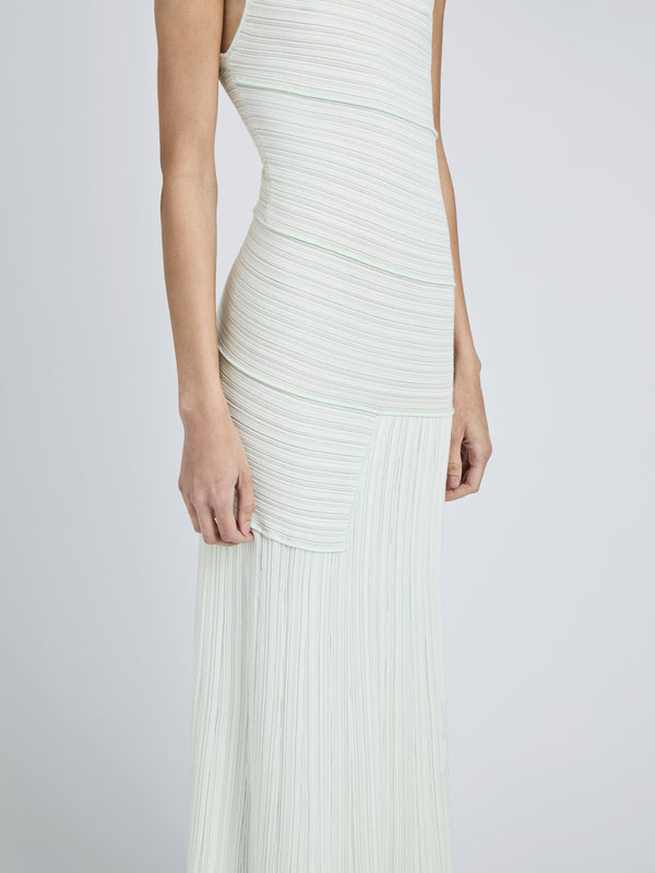 Proenza Schouler Proenza Schouler Federica Dress In Micro Pleat Knit - Mint