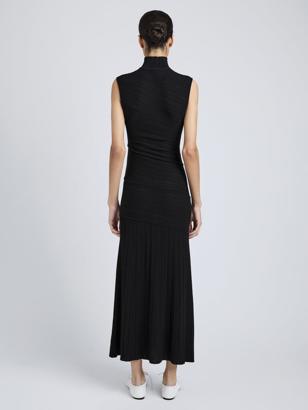 Proenza Schouler Proenza Schouler Federica Dress In Micro Pleat Knit - Black