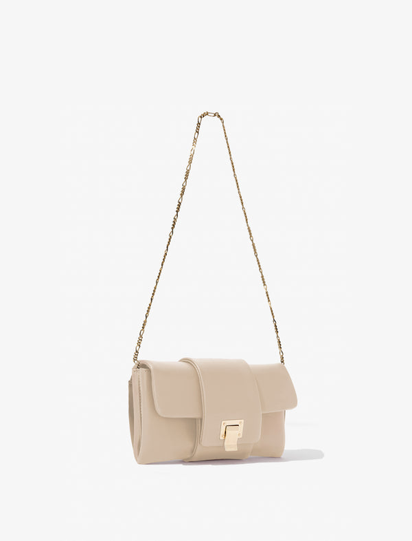 Proenza Schouler Proenza Schouler Flip Shoulder Chain Clutch - Taupe