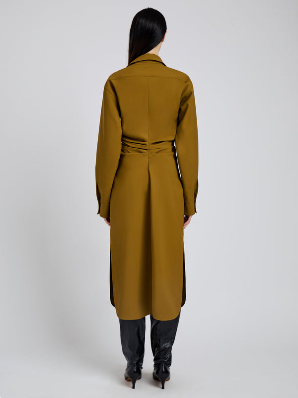 Proenza Schouler Proenza Schouler Flora Dress In Bi Stretch Cotton Nylon - Fatigue