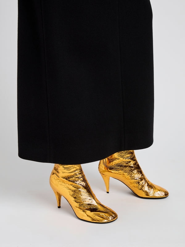 Proenza Schouler Proenza Schouler Glove Ankle Boots In Crinkle Gold - Gold