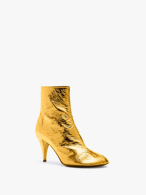 proenza schouler Proenza Schouler Glove Ankle Boots in Crinkle Gold - Gold