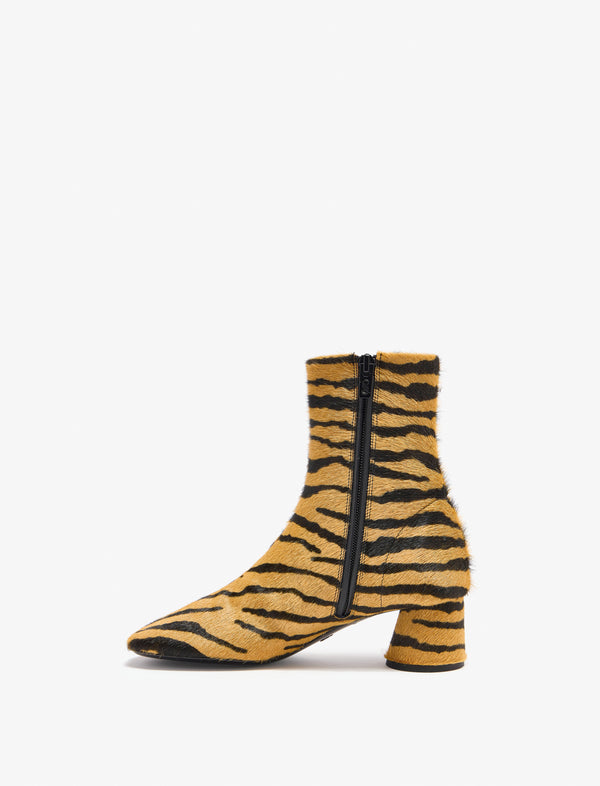 Proenza Schouler Proenza Schouler Glove Ankle Boots In Haircalf - Orange / Black