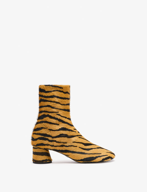 Proenza Schouler Proenza Schouler Glove Ankle Boots In Haircalf - Orange / Black