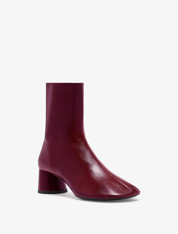 proenza schouler Proenza Schouler Glove Ankle Boots in Slick Nappa - Merlot