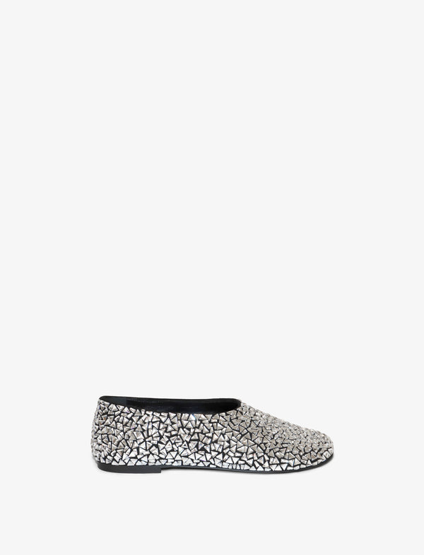 proenza schouler Proenza Schouler Glove Embellished Ballet Flats - Black