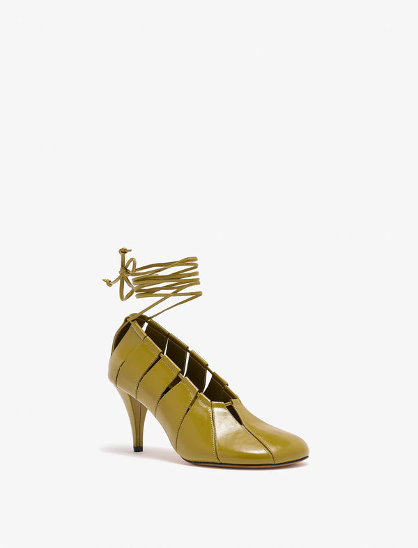 Proenza Schouler Proenza Schouler Glove Hinge Pumps - Olive Oil