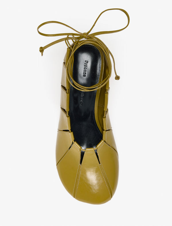 Proenza Schouler Proenza Schouler Glove Hinge Pumps - Olive Oil