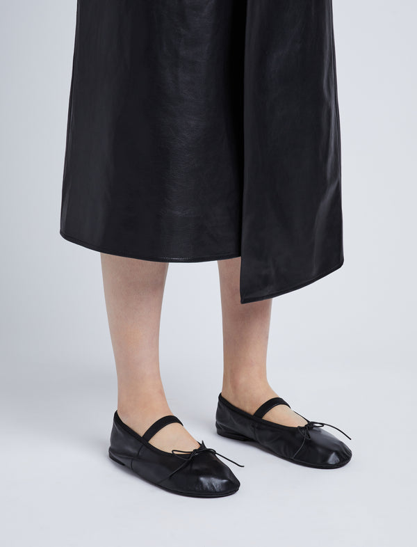 Proenza Schouler Proenza Schouler Glove Mary Jane Ballet Flats - Black