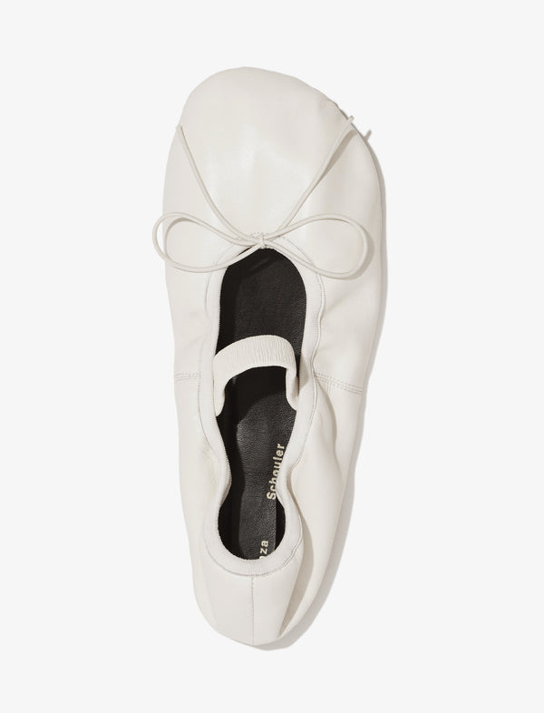 Proenza Schouler Proenza Schouler Glove Mary Jane Ballet Flats - Ivory
