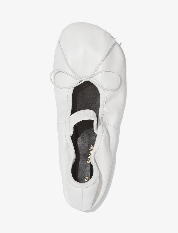 Proenza Schouler Proenza Schouler Glove Mary Jane Ballet Flats - Natural