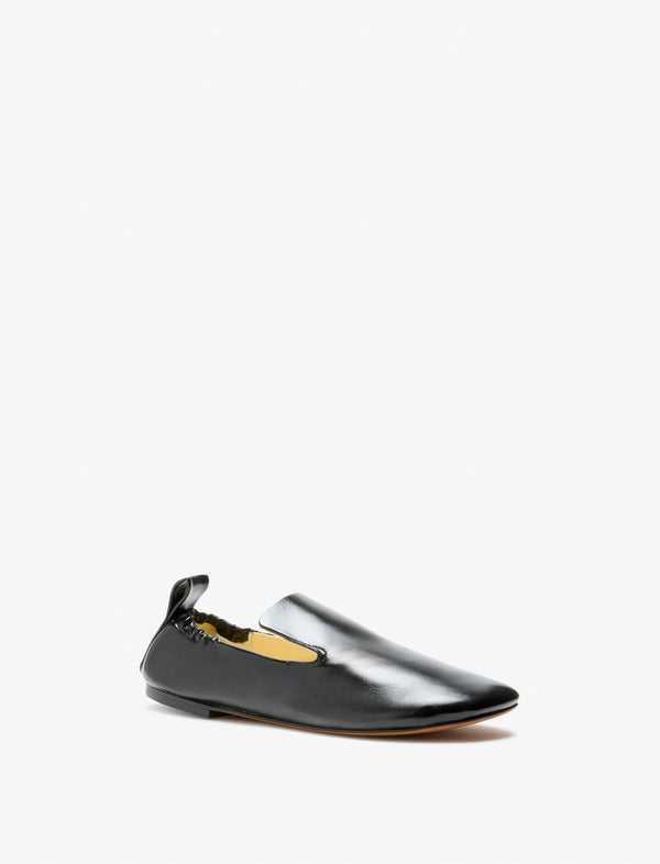 Proenza Schouler Proenza Schouler Glove Ruched Loafers In Slick Nappa - Black