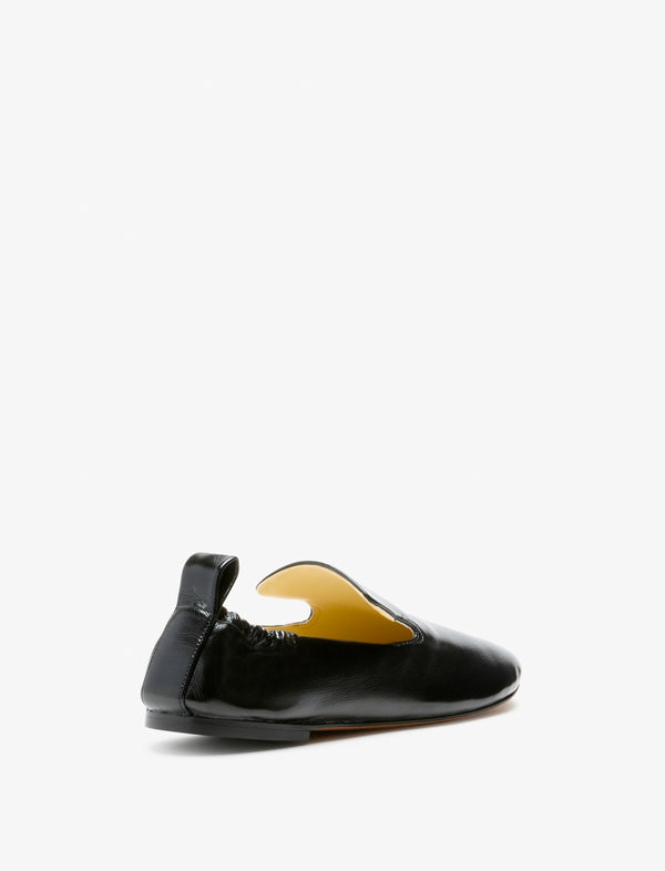 Proenza Schouler Proenza Schouler Glove Ruched Loafers In Slick Nappa - Black