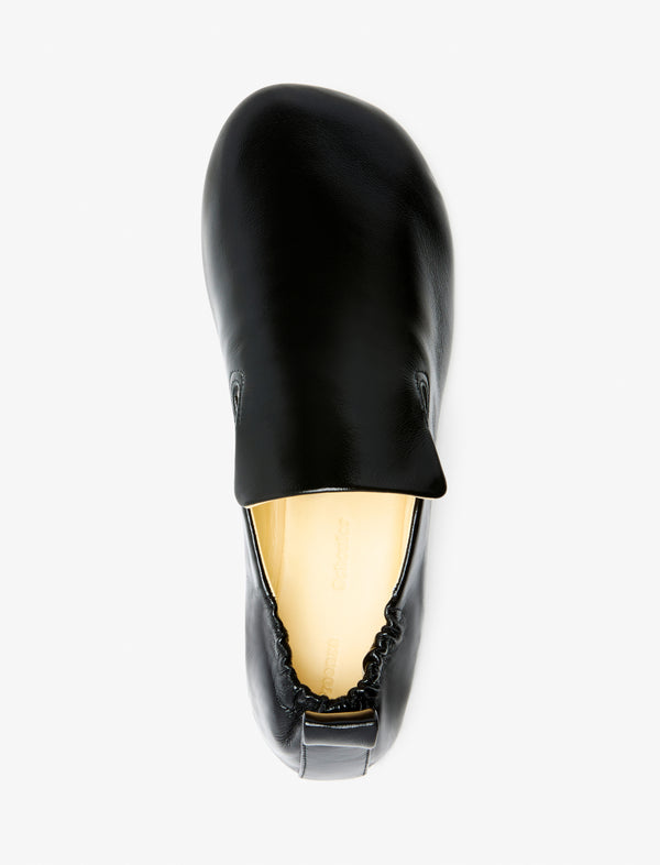 Proenza Schouler Proenza Schouler Glove Ruched Loafers In Slick Nappa - Black